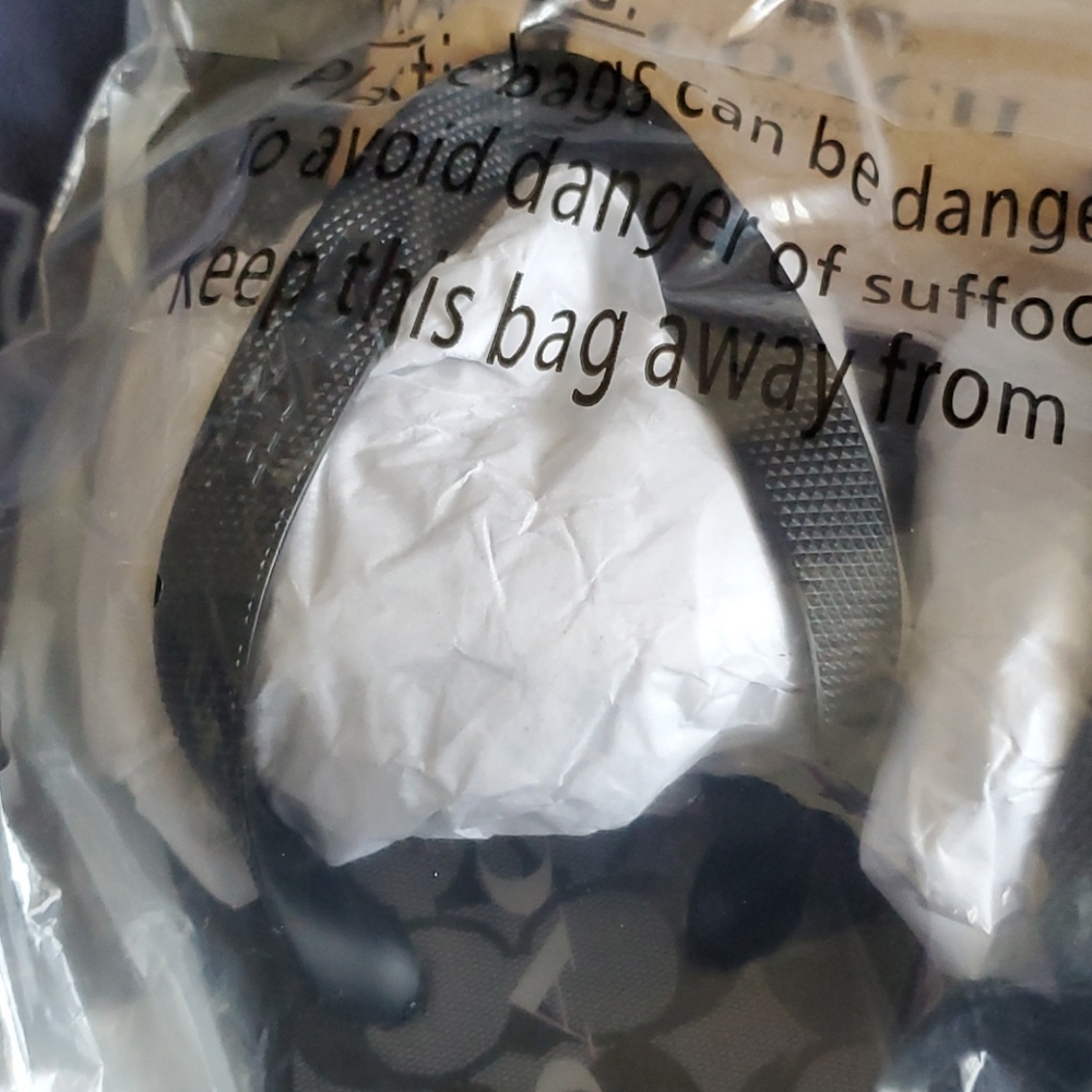 -Coach gorgeous bagged flip flops black Two Left - Picture 3 of 7
